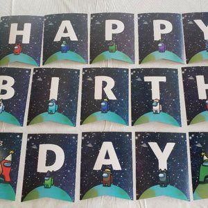 "Among Us" Birthday Decorations
